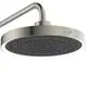 Duschkopf von Ideal Standard mit runder Form und LED-Leuchtring. Die Oberfläche ist grau mit strukturierten Düsen.
